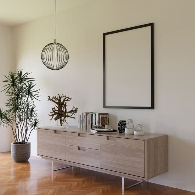 Print Achtel an der Wand